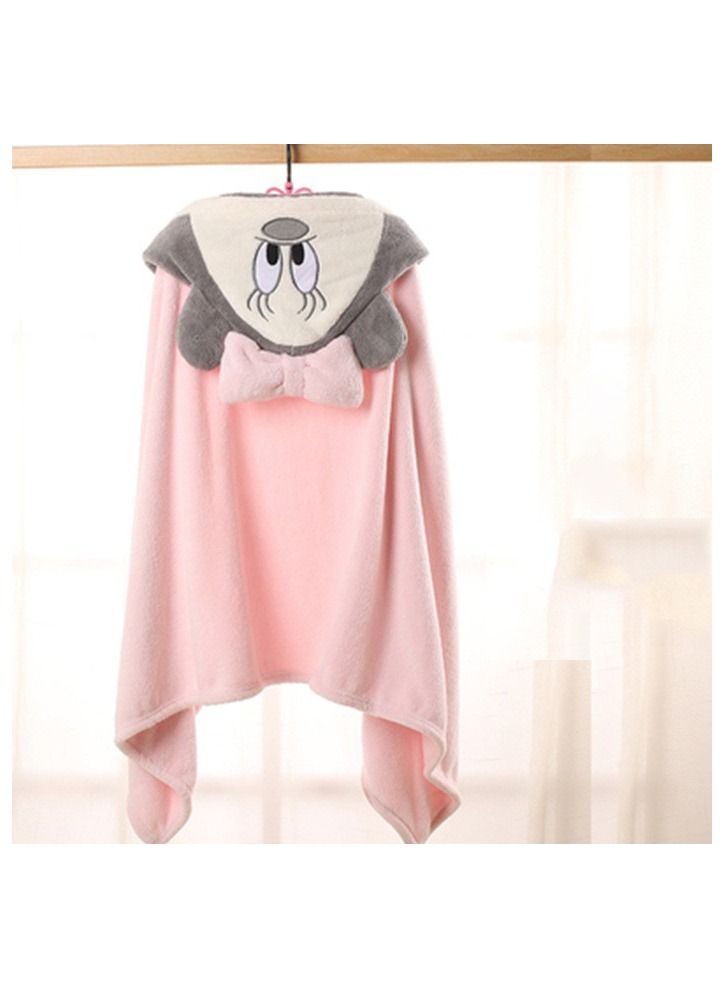 Cartoon Printed With Hood Fine Fiber Cloaks Bath Towels
