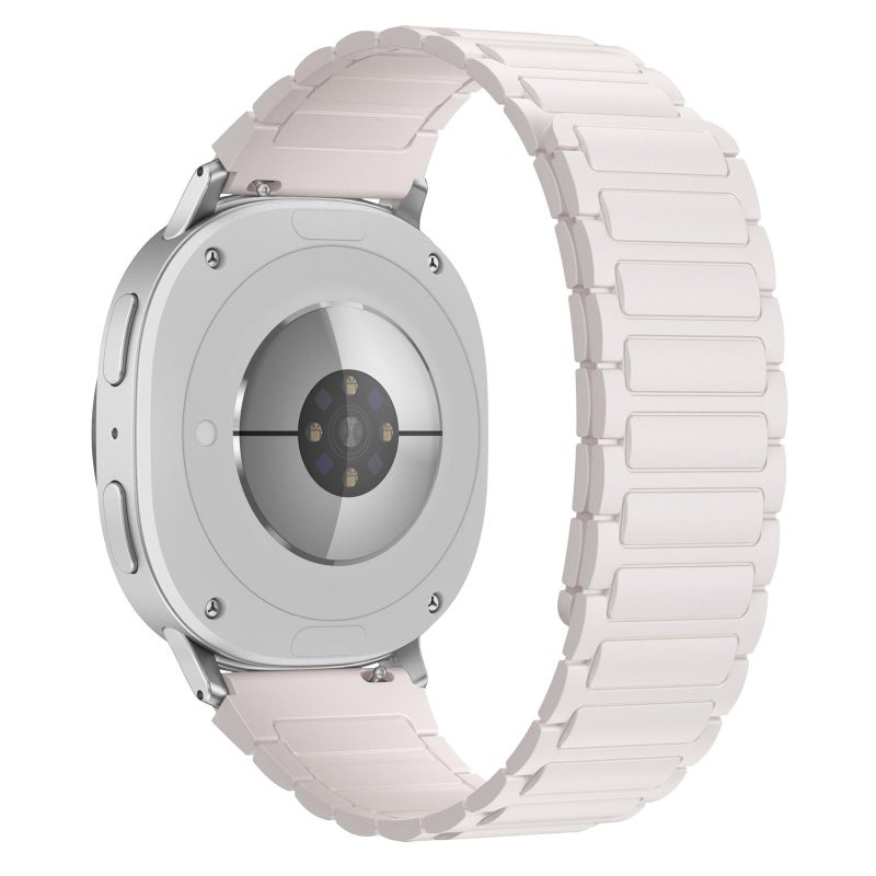 erorex For Samsung Galaxy Watch8 / 8 Classic I-Shaped Magnetic Silicone Watch Band(Starlight) - Image 2