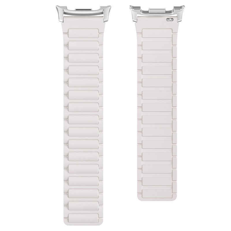 erorex For Samsung Galaxy Watch8 / 8 Classic I-Shaped Magnetic Silicone Watch Band(Starlight) - Image 3