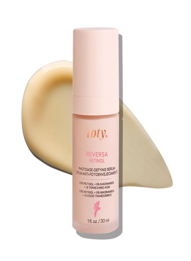 toty. toty By Sofia Vergara - Reversa Retinol Photoage-Defying Serum - Anti-Aging to Reduce Lines and Wrinkles for Firm and Plump Skin - 0.5% Micro-Encapsulated Retinol, 5% Niacinamide, 2% NAG - 1.0 fl oz - Image 1