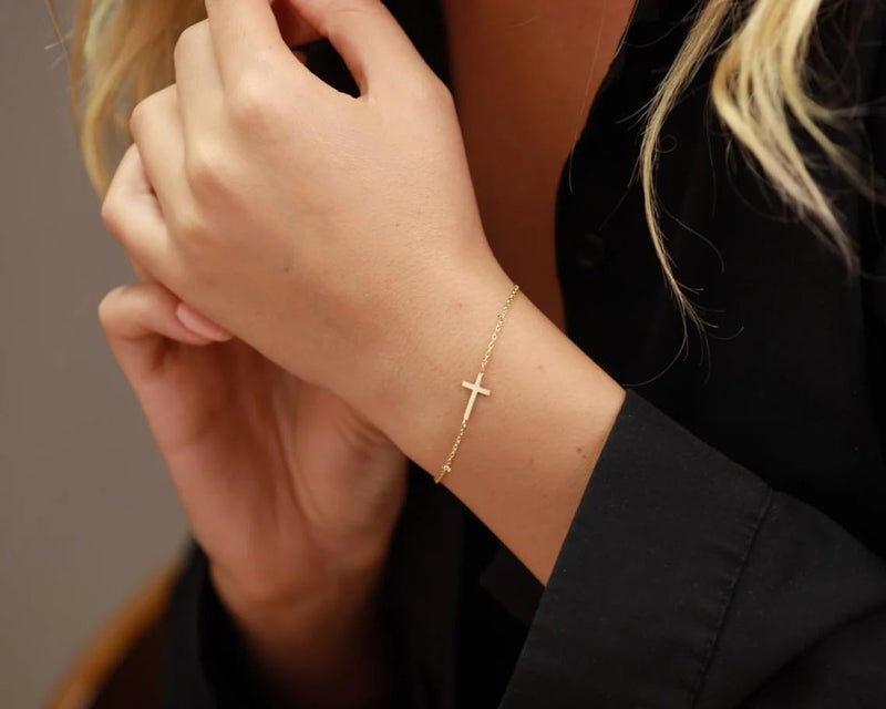 CASDAN 9pcs Cross Bracelets for Women Adjustable Dainty Cross Prayer Bracelet Stainless Steel Christian Religious Easter Basket Stuffers Gifts - Image 4