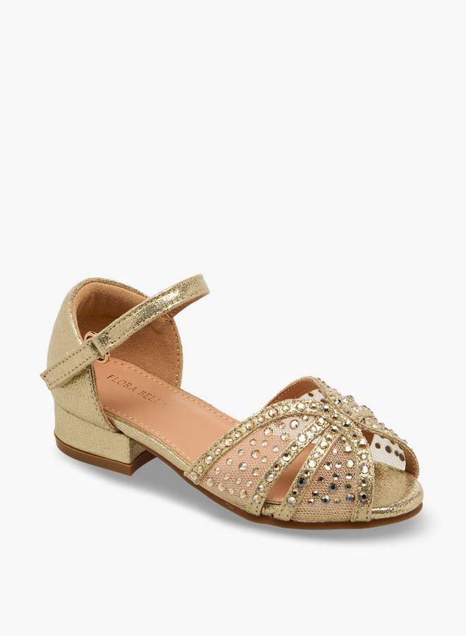 Flora Bella By Shoexpress Girls Embellished Block Heel Sandals - Image 2