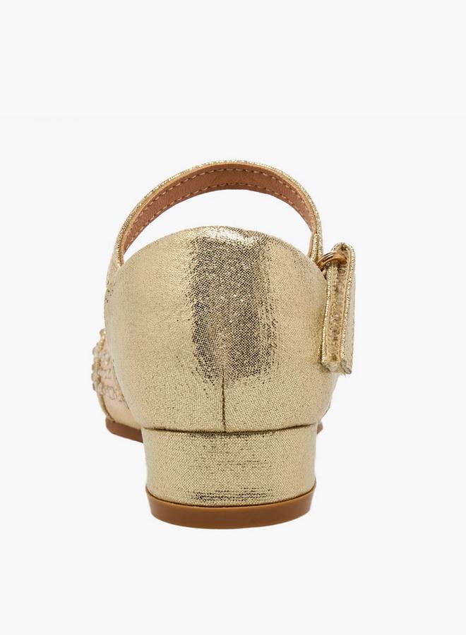 Flora Bella By Shoexpress Girls Embellished Block Heel Sandals - Image 5