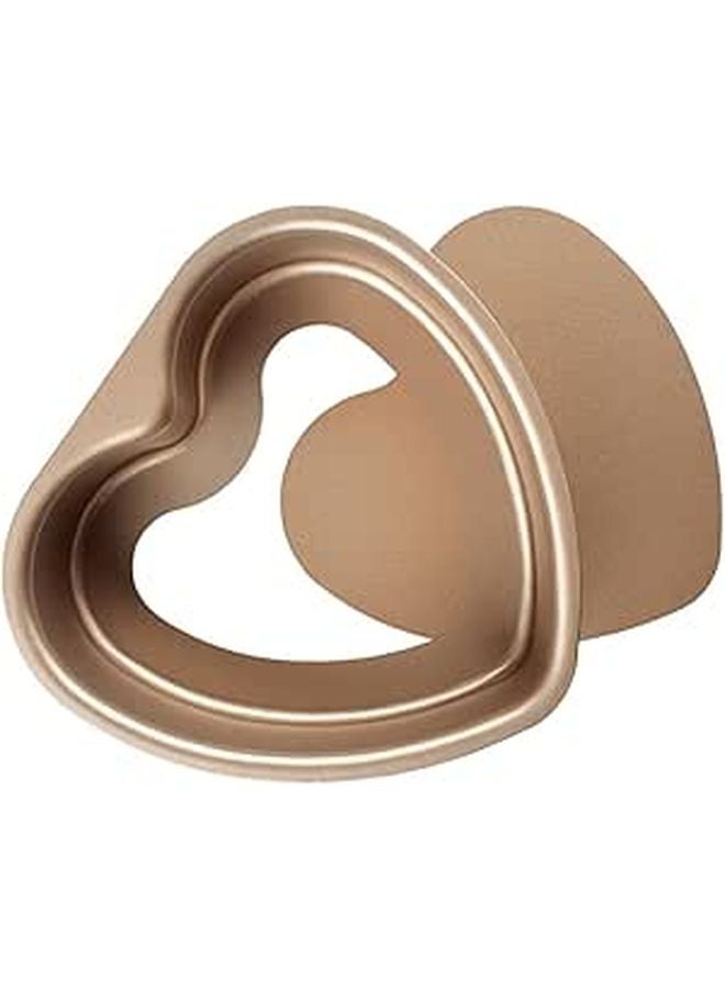 6 Inch Heart Shaped Baking Pan Removable Bottom Carbon Steel Cake Mold For Home Baking - Image 1