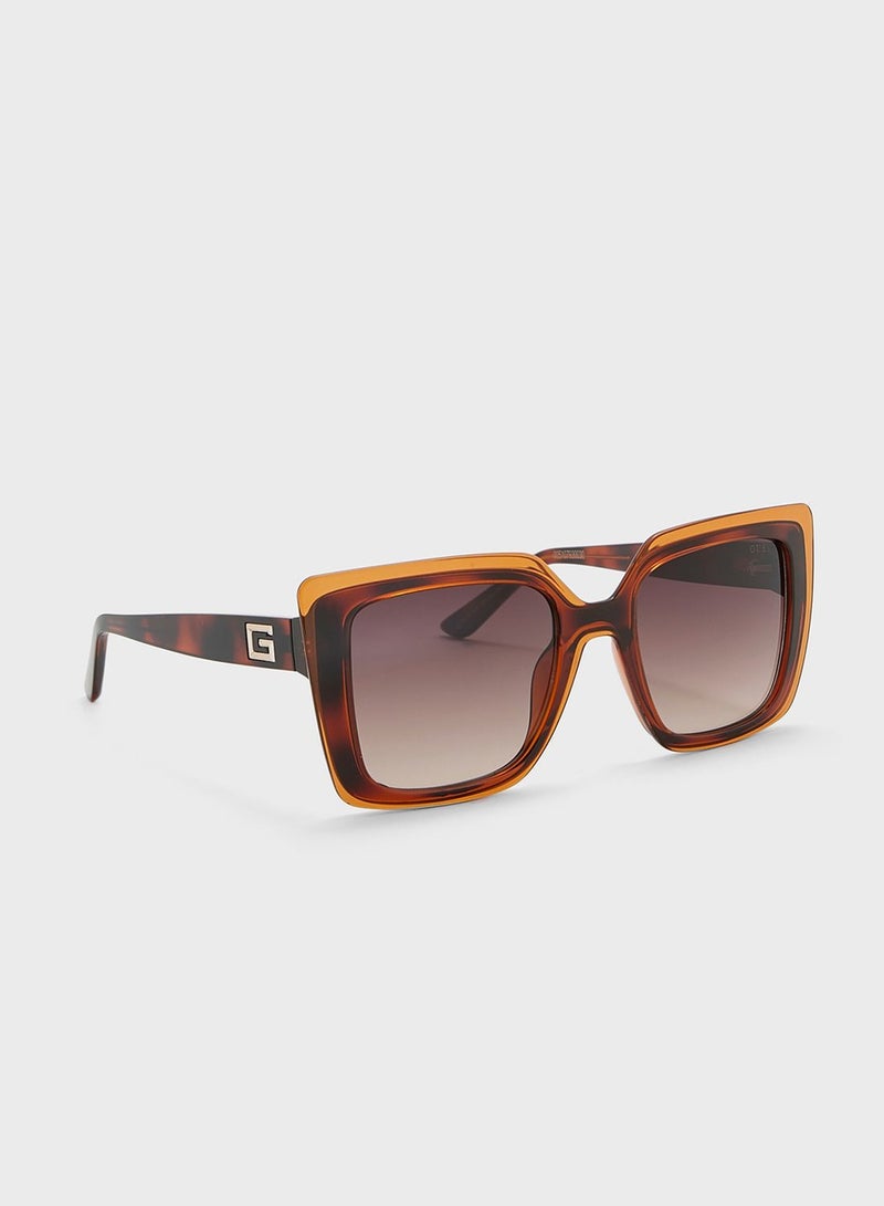 GUESS Gradient Oversized Rectangle Shape Sunglasses - Image 1