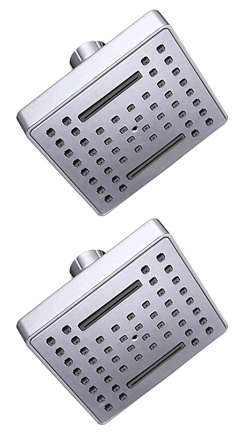 Drizzle 3x3 Square Waterfall Overhead Shower Without Arm - Set of 2 Pieces - Image 2