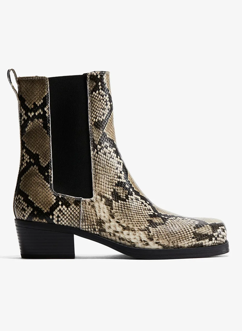 H&M Square-toe Chelsea boots
