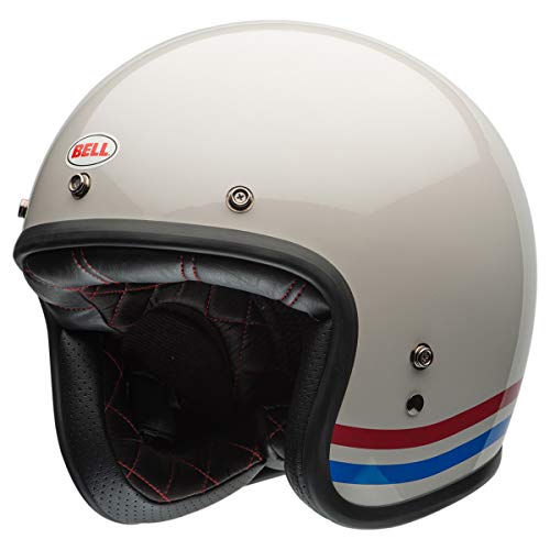 Bell Custom 500 Helmet (Stripes Pearl White - X-Large) - Image 4
