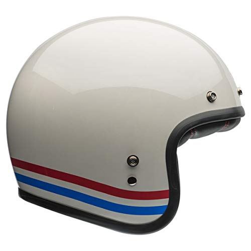 Bell Custom 500 Helmet (Stripes Pearl White - X-Large) - Image 1
