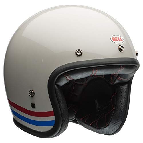 Bell Custom 500 Helmet (Stripes Pearl White - X-Large) - Image 2