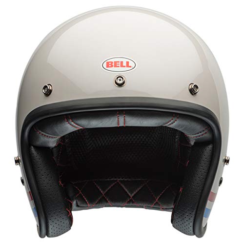Bell Custom 500 Helmet (Stripes Pearl White - X-Large) - Image 3