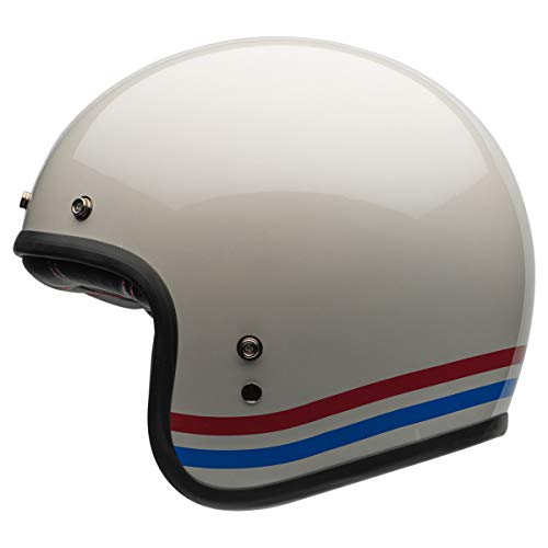 Bell Custom 500 Helmet (Stripes Pearl White - X-Large) - Image 5