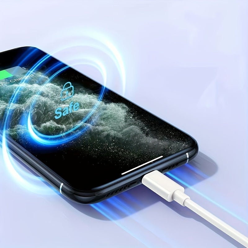 كابل شحن سريع 30 واط USB-C، مجموعة من 10 قطع، بطول 78 بوصة، لـ iPhone 14 13 12 Pro Max - Image 3