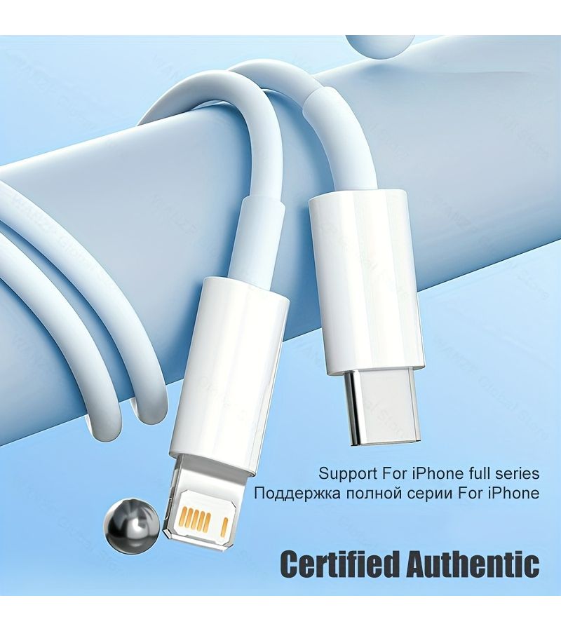 كابل شحن سريع 30 واط USB-C، مجموعة من 10 قطع، بطول 78 بوصة، لـ iPhone 14 13 12 Pro Max - Image 5