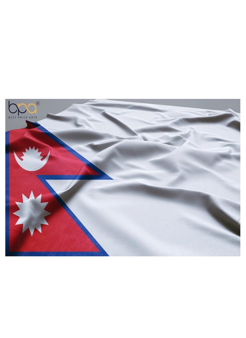 Vitacelli Nepal Flag for Indoor & Outdoor Use - 80x140cm, Perfect for Home, Office & Events  - Image 3