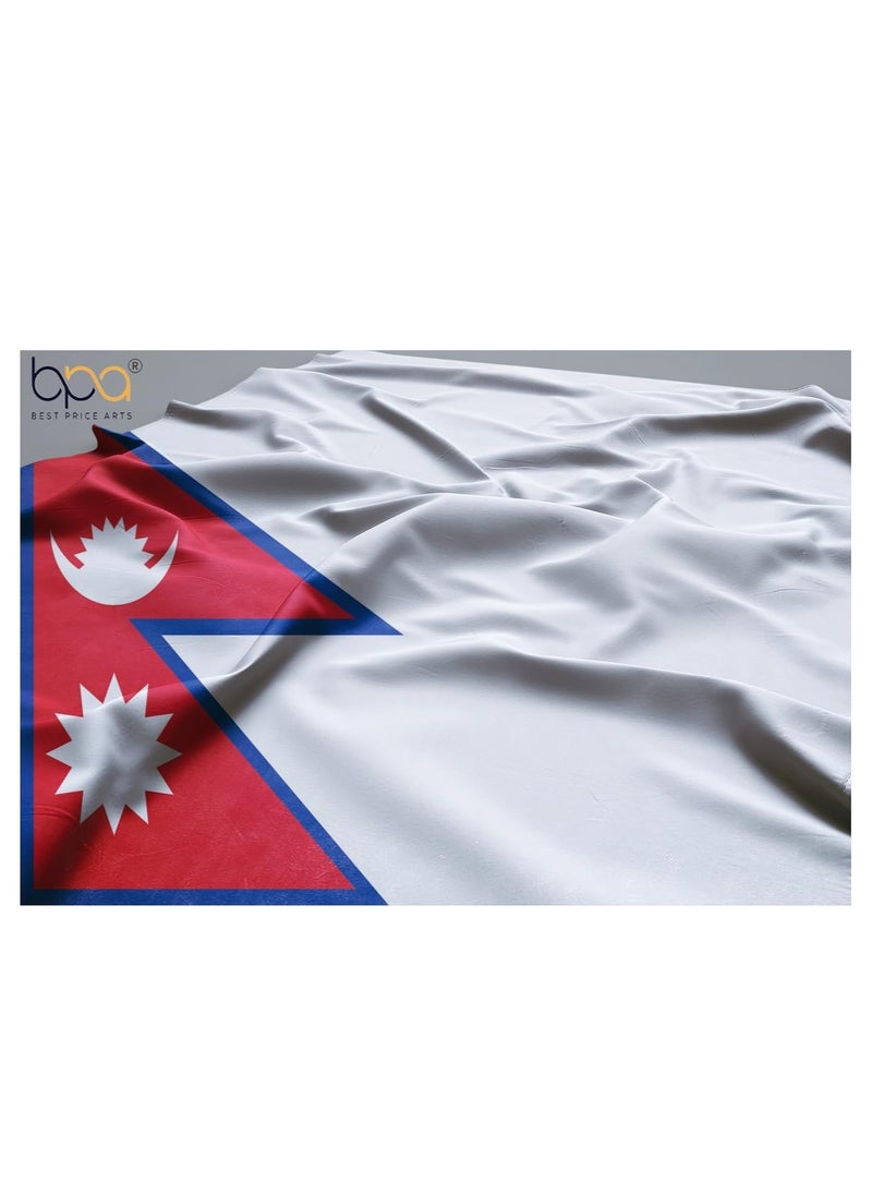 Vitacelli Nepal Flag for Indoor & Outdoor Use - 80x140cm, Perfect for Home, Office & Events  - Image 4