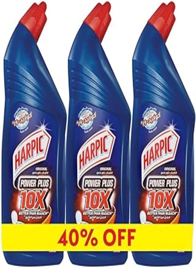 Harpic - Harpic Toilet Cleaner Power Plus Original, 700 ml Pack of 3, 40% Off - Image 1