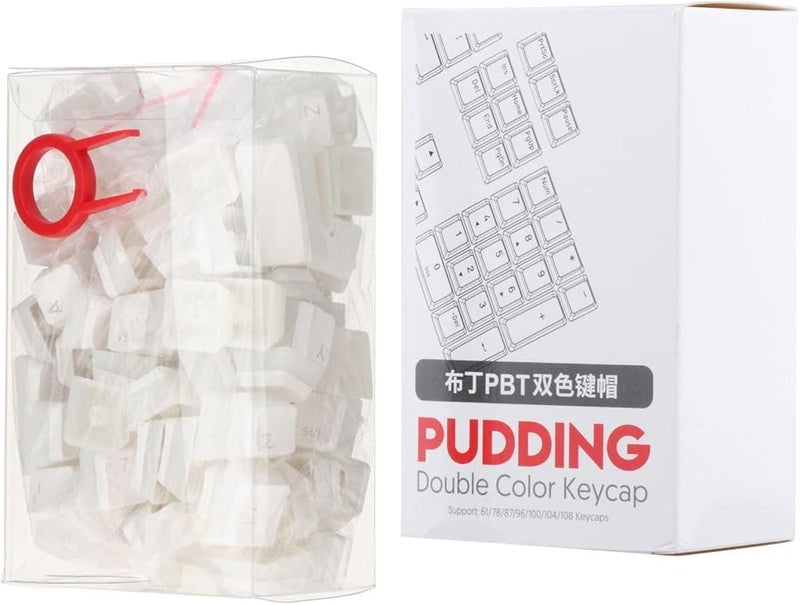 White PBT PC Material 121 Keys Backlit Keycap Set For Enhanced Gaming - Image 1