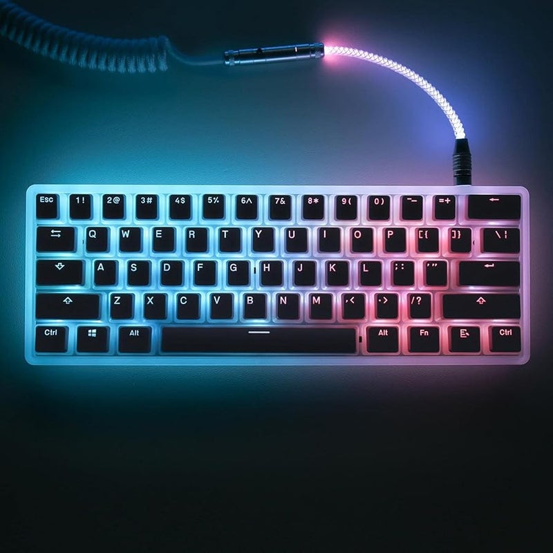 White PBT PC Material 121 Keys Backlit Keycap Set For Enhanced Gaming - Image 3