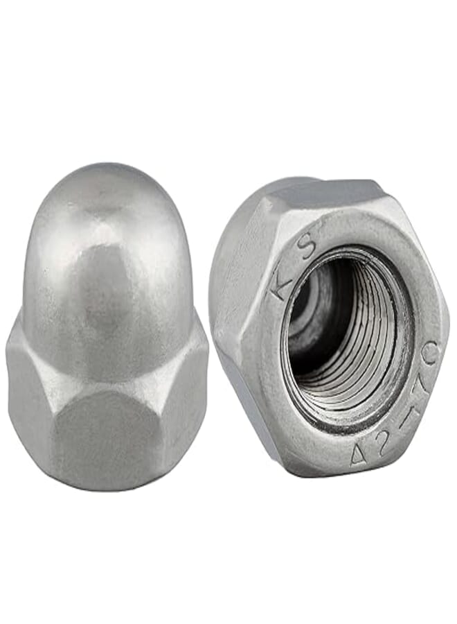 Stainless Steel Hex Cap Nuts, Acorn, M8, Pack of 25