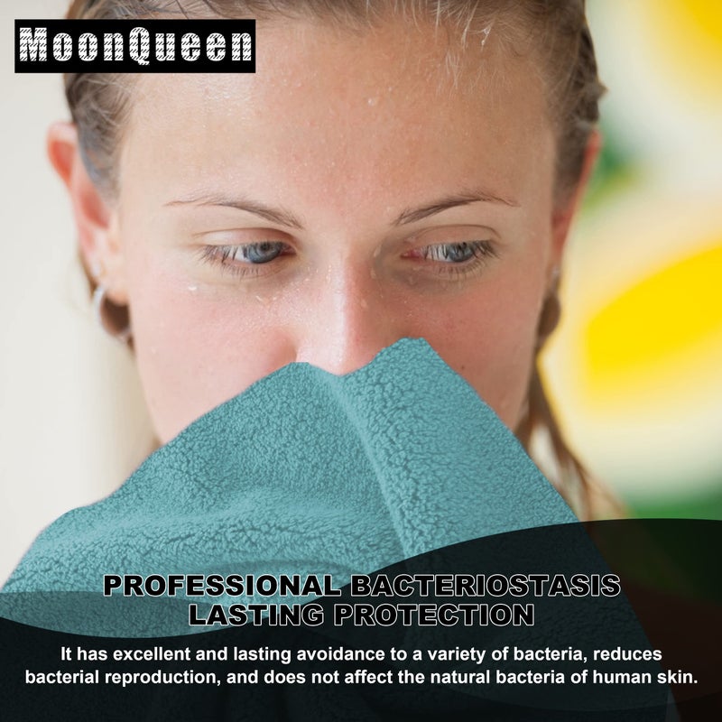MOONQUEEN Microfiber Facial Cloths Fast Drying Washcloth 12 Pack - Premium Soft Makeup Remover Cloths - Multicolored - Image 5