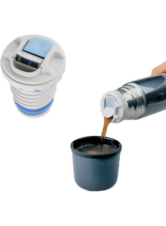 THERMOS STAINLESS STEEL VACUUM INSULATED MIDNIGHT BLUE FLASK 1000 ML - Image 4