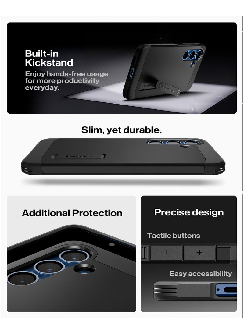 Spigen - Tough Armor MagFit for Samsung Galaxy S25 PLUS Case Cover with MagSafe - Black - Image 1