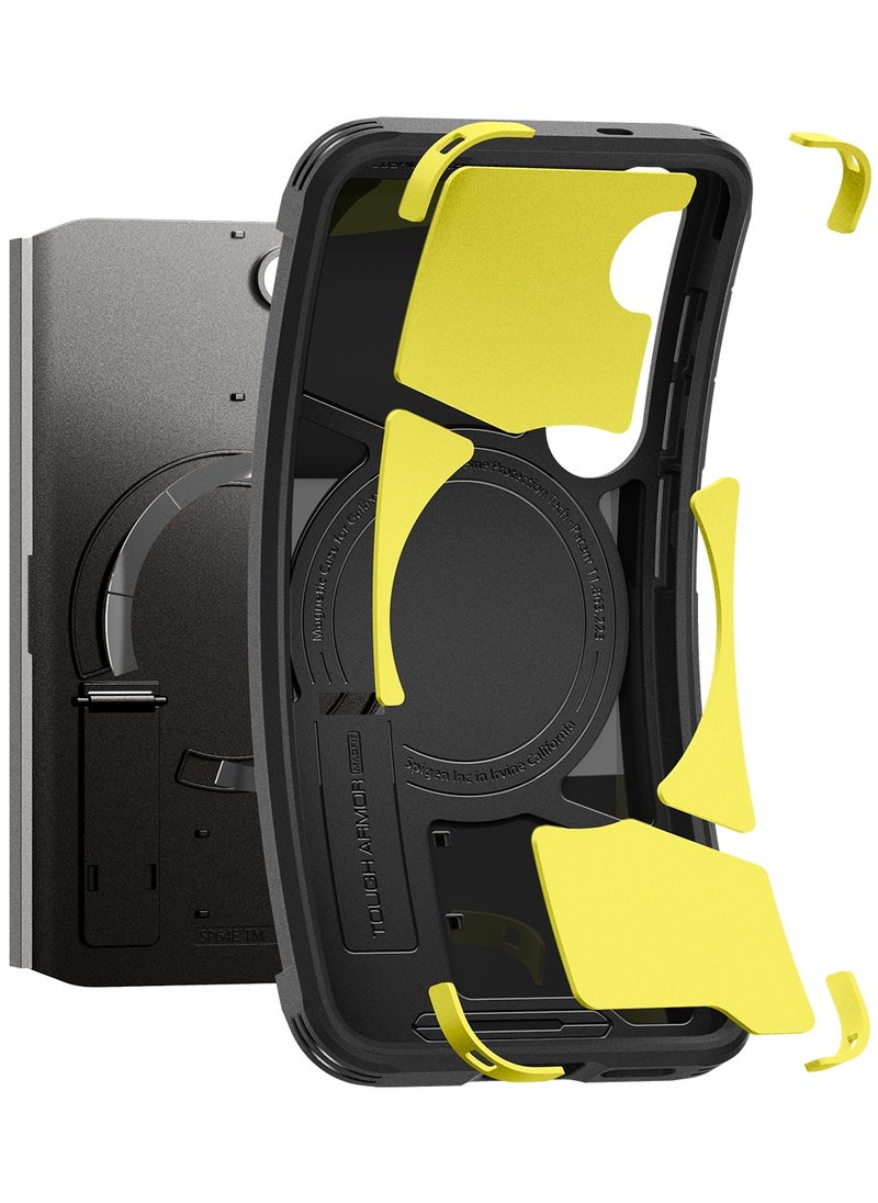 Spigen - Tough Armor MagFit for Samsung Galaxy S25 PLUS Case Cover with MagSafe - Black - Image 1