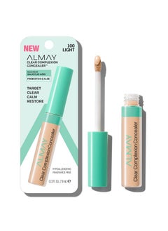 Almay Clear Complexion Acne & Blemish Spot Treatment Concealer Makeup With Salicylic Acidlightweight Full Coverage Hypoallergenic Fragrance Free For Sensitive Skin 100 Light 0.3 Fl Oz.  - Image 1