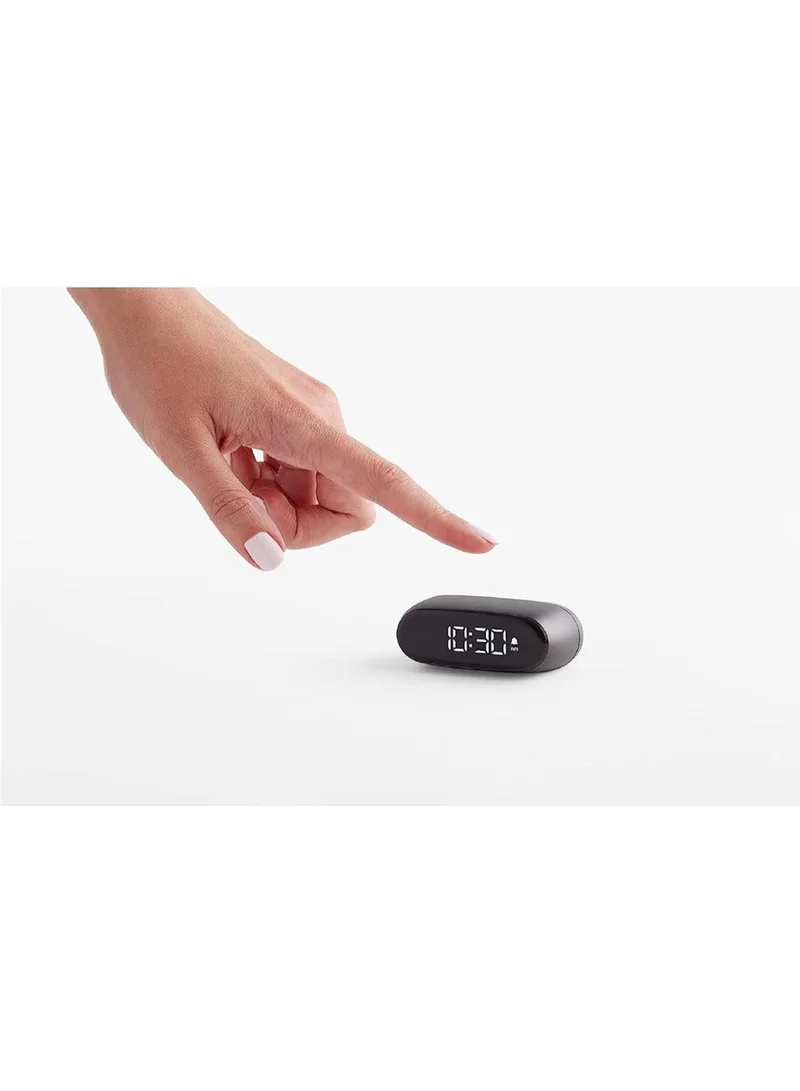 LEXON GUN METAL Minut Compact Alarm Clock With LCD Screen  | Best Price UAE