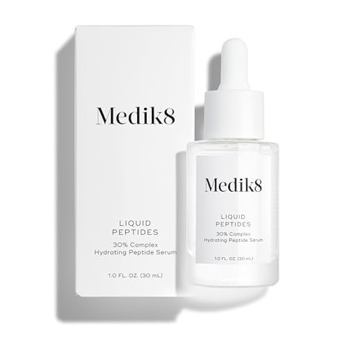 Medik8 Liquid Peptides - Regenerating Multi Peptide Serum - Smooths Wrinkles and Fine Lines - Hydrating, Brightening, Plumping - 1.0 oz - Image 1
