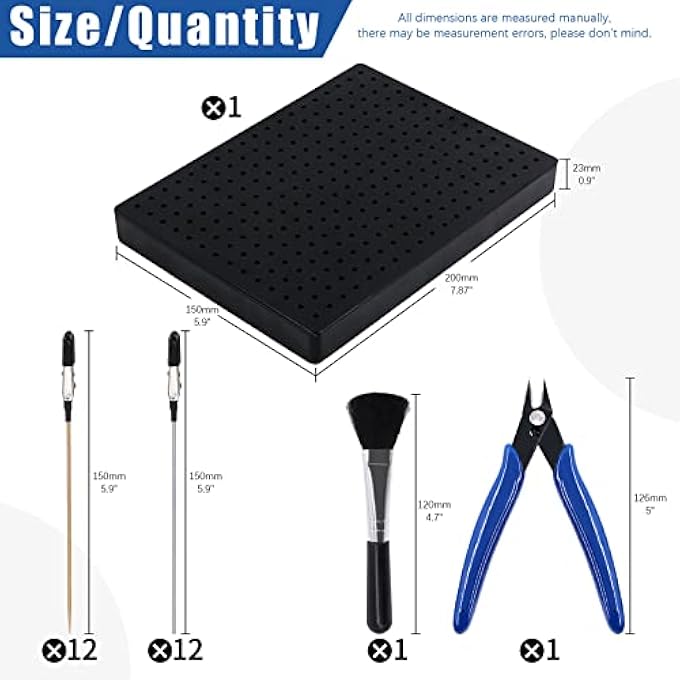 32PCS GUNDAM MODEL BUILDING TOOLS HOBBY MODEL TOOLS AND MODEL PAINTING BASE HOLDER ALLIGATOR CLIP STICKS ASSORTMENT KIT, PERFECT FOR MODEL MAKING LOVER AND DIY PROJECTS - Image 3
