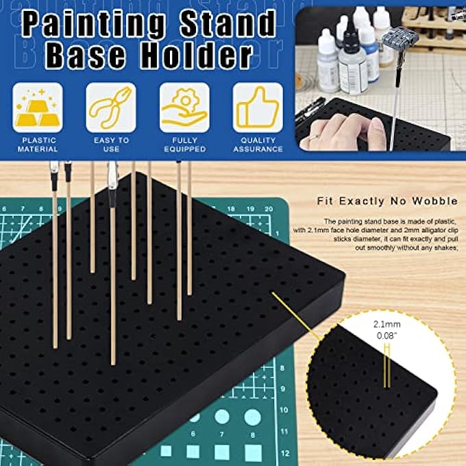 32PCS GUNDAM MODEL BUILDING TOOLS HOBBY MODEL TOOLS AND MODEL PAINTING BASE HOLDER ALLIGATOR CLIP STICKS ASSORTMENT KIT, PERFECT FOR MODEL MAKING LOVER AND DIY PROJECTS - Image 5