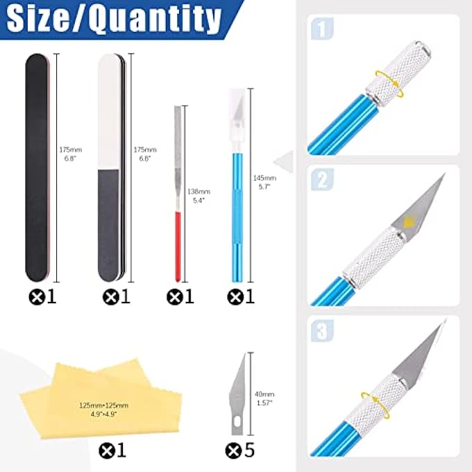 32PCS GUNDAM MODEL BUILDING TOOLS HOBBY MODEL TOOLS AND MODEL PAINTING BASE HOLDER ALLIGATOR CLIP STICKS ASSORTMENT KIT, PERFECT FOR MODEL MAKING LOVER AND DIY PROJECTS - Image 4