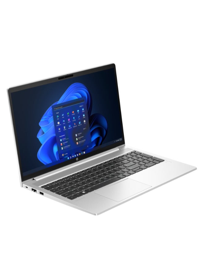 HP كمبيوتر محمول ProBook 450 G10 (إصدار مطور) بشاشة IPS عالية الدقة بالكامل مقاس 15.6 بوصة، ومعالج Core i7 1335U، وذاكرة وصول عشوائي 16 جيجابايت، وقرص SSD بسعة 512 جيجابايت، ونظام تشغيل Windows 11 Pro، ويدعم اللغتين الإنجليزية والعربية، مصنوع من الألومنيوم الفضي. الإنجليزية/العربية - Image 3