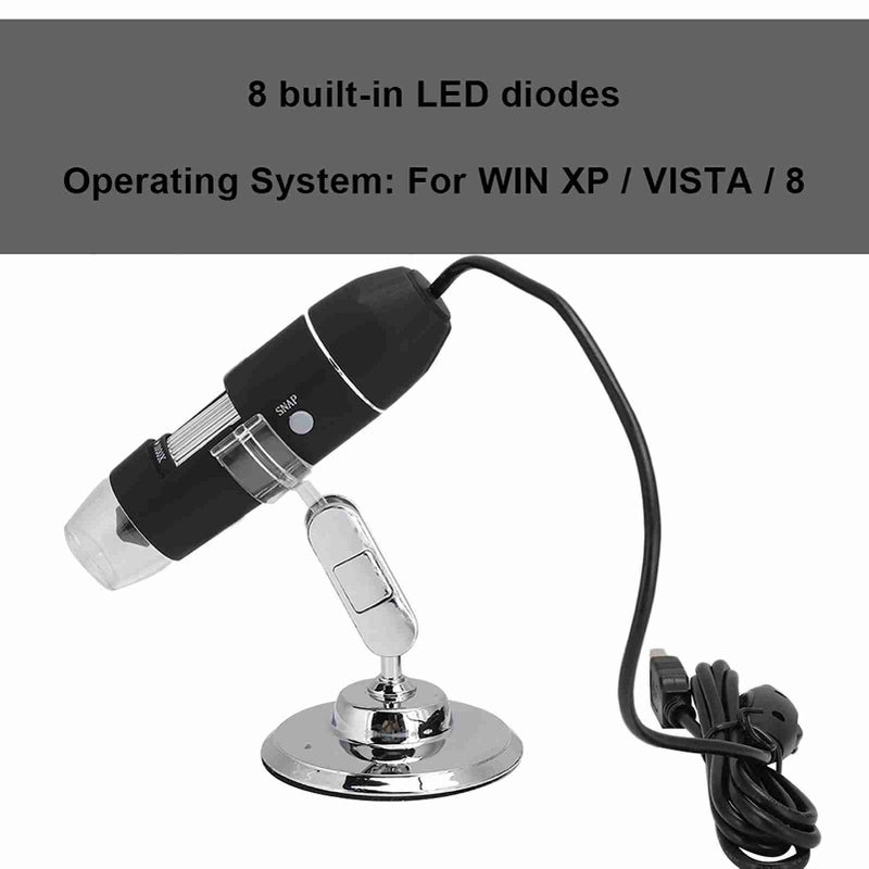 1000X Black Mobile Phone Repair Magnifier USB Digital Microscope with 0.3MP HD CMOS Sensor - Image 3