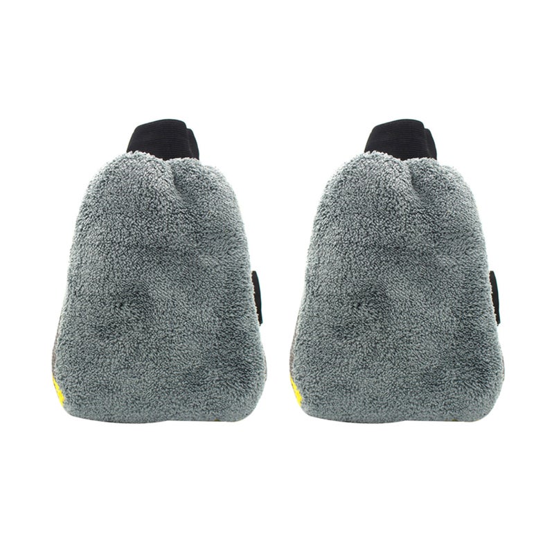 VISLONE Car Wash Mitt: 2pcs Microfiber Mitt - Scratch Protection Soft Mitt with Paint Protection, Strong Water Absorption, Durable Material for Car Cleaning Enthusiasts - Image 1