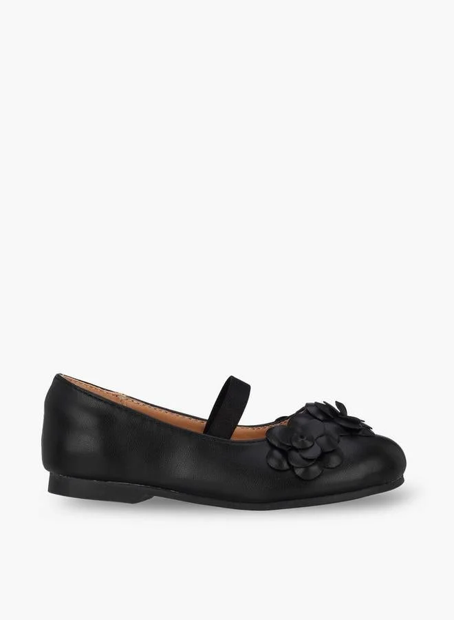 جونيورز Girls Floral Ballerina Shoes