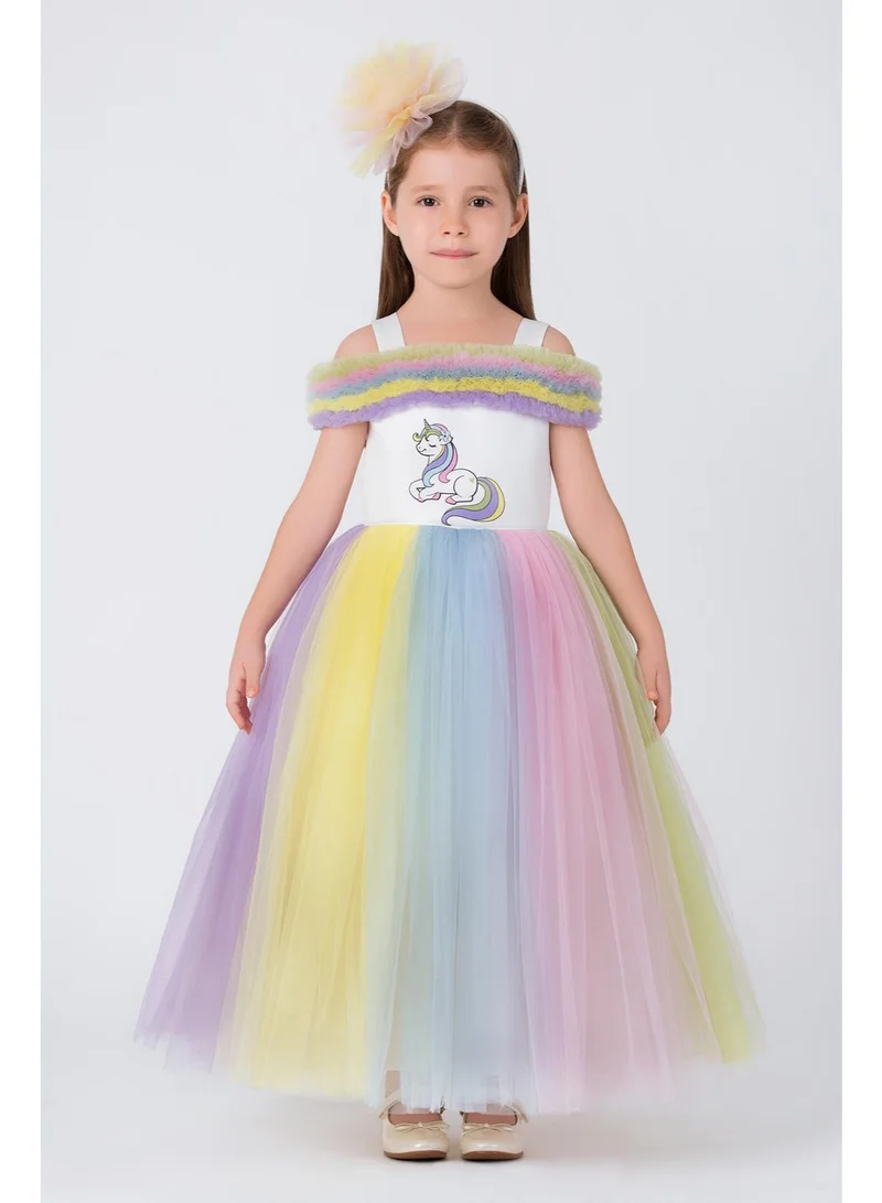 VIA BAMBINO Lovely Girls Dress White 35045