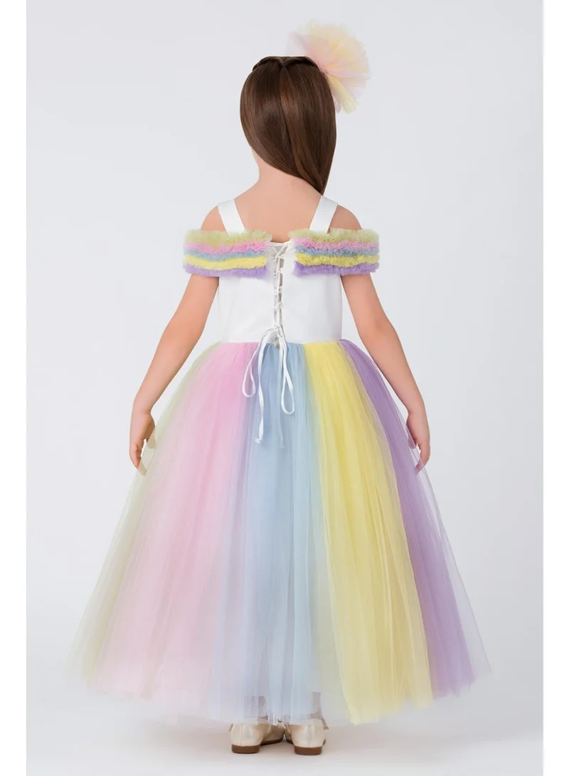 VIA BAMBINO Lovely Girls Dress White 35045