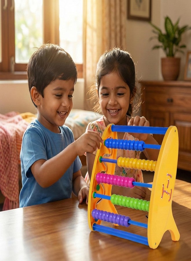 FLYI - Abacus for Kids | Early Math Learning with Colorful Counting Beads, Durable Plastic with Multi-Color Beads, 3+ Years Learning Toy with Lacing & Tracing Activity - Image 2