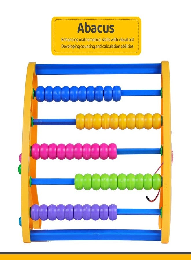 FLYI - Abacus for Kids | Early Math Learning with Colorful Counting Beads, Durable Plastic with Multi-Color Beads, 3+ Years Learning Toy with Lacing & Tracing Activity - Image 5