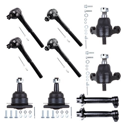SCITOO 10pcs Suspension Kit For 1965-1968 For Chevy Impala 1966-1968 Caprice 1965-1968 Bel Air 1965-1968 Biscayne w/Suspension Parts Upper Lower Ball Joint Outer Inner Tie Rod End Adjusting Sleeve - Image 1