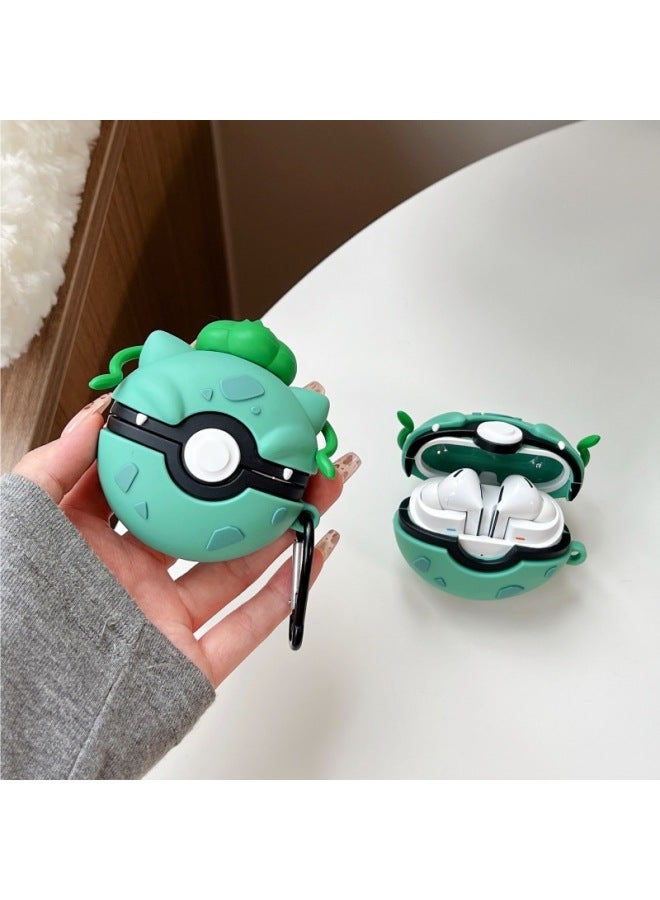 Loquat For SamsungGalaxy BUDS3 Protective Case Pro Wireless Bluetooth Phone Shell Genuine Ball Treasure Dream Ghost-Colour:【rayquaza Poke Ball】-Model:For SamsungGalaxy Buds3 / Buds3 Pro - Image 3