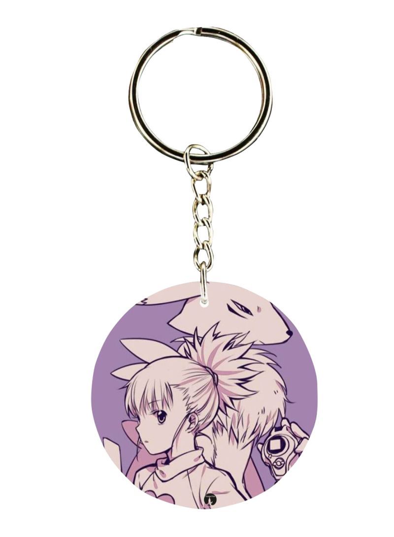 Double Sided Digimon Printed Keychain