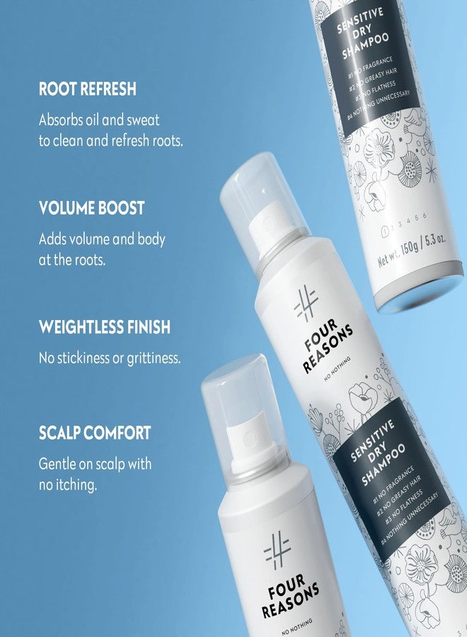 No nothing Volumizing Dry Shampoo - Fragrance Free, Talc-Free, Hypoallergenic, Vegan, Unscented Dry Shampoo for Women and Men, Sensitive Scalp - Absorbs Oil, Clear Finish, 5.3 oz - Image 2