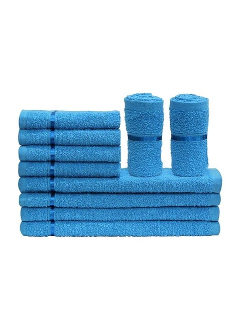 Story at Home Face Towel Set, Blue, 30cm X 30cm, Tw1204-S, 10 Pcs