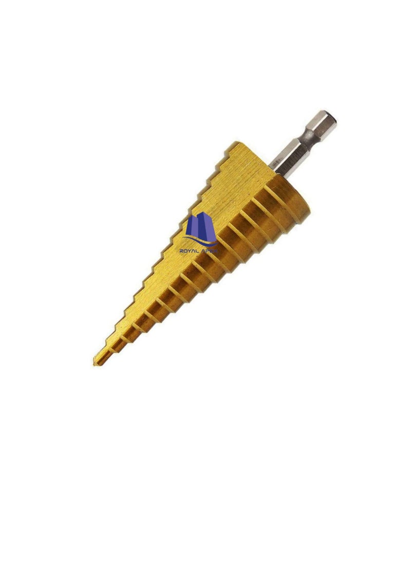 Step Drill Bit, High Speed Steel HSS Triangle Handle Pagoda Drill for Carbon Steel, Sheet Iron, Insulation Boards, PVC Boards and Wood (4mm to 30mm)  - Image 1