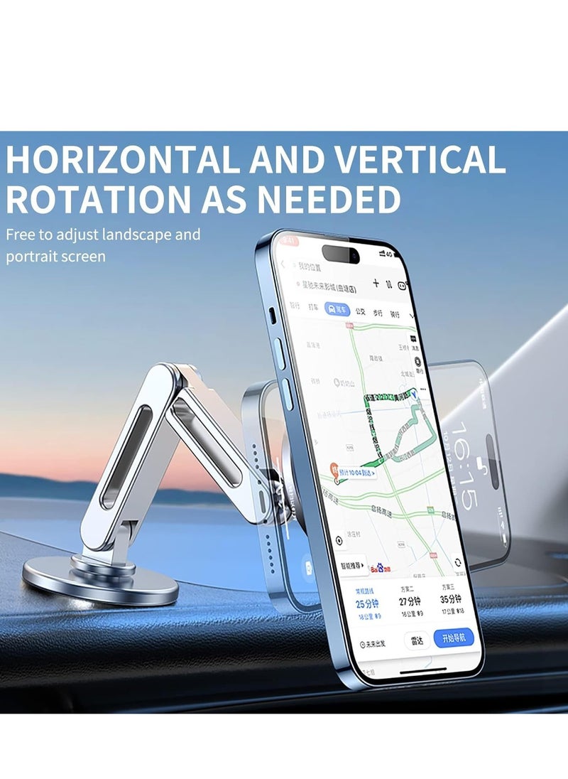 TIGER - MagSafe Car Mount with Adjustable Arm – 360° Rotation Magnetic Phone Holder for All Phones, Universal Dashboard and Air Vent Mount, Strong Magnet, Secure Grip, Hands-Free Phone Holder for Car, Easy Installation, Ideal for Navigation and Charging - Image 1