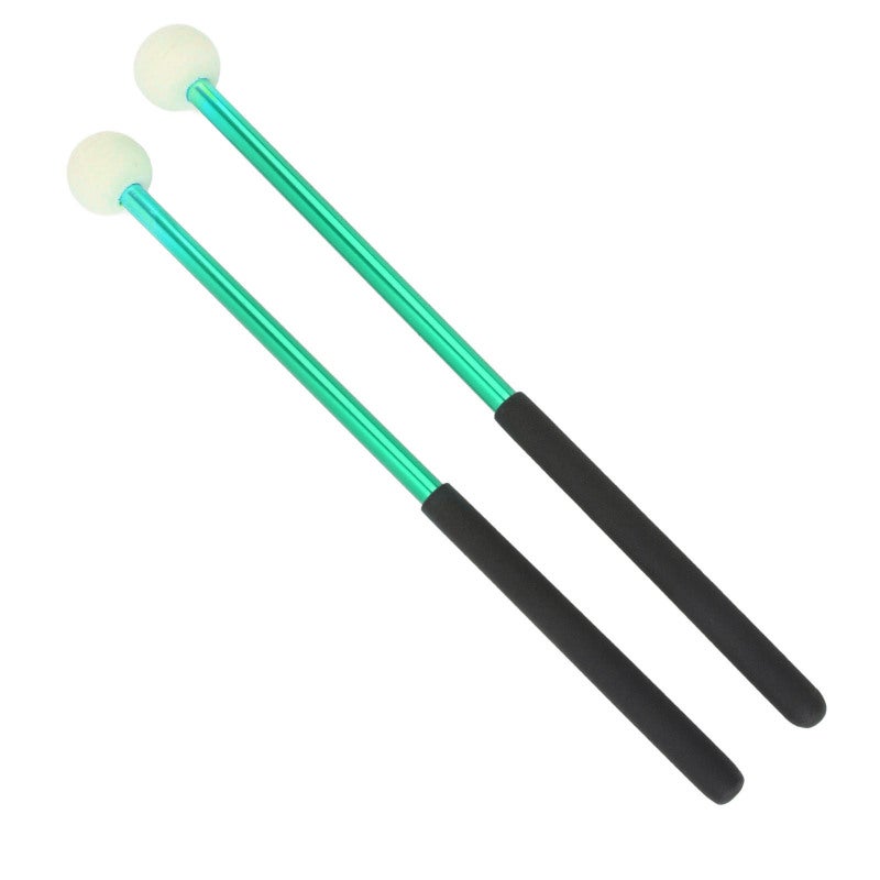 IRIN Timpani Mallet Green Premium Alloy Body Wool Felt Head - Anti Slip Rubber Handle Percussion Stick for Marching Bands, Timpani Players and Live Performances - Image 3